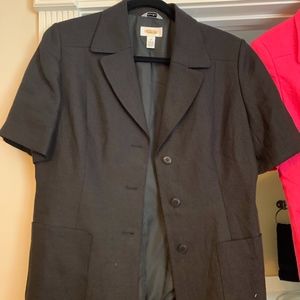 Talbots Linen Short Sleeve Blazer